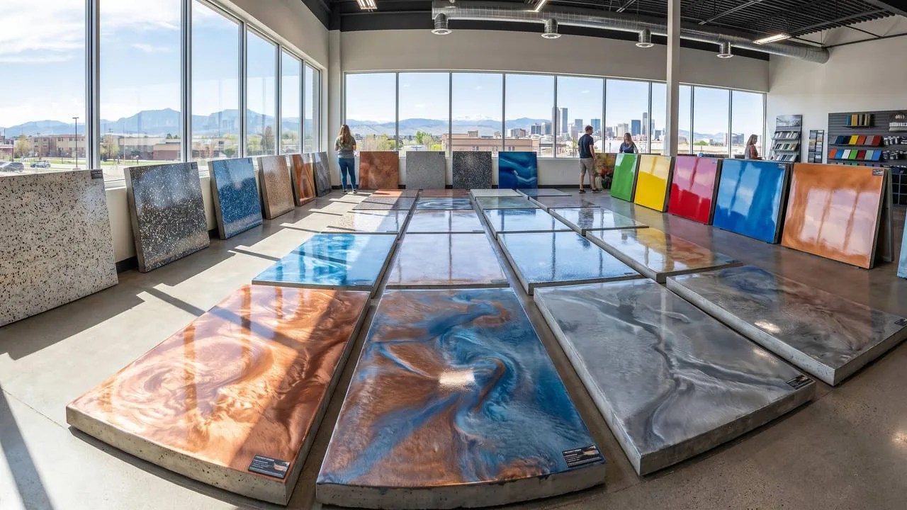 Best epoxy flooring colors for Denver homes 2026